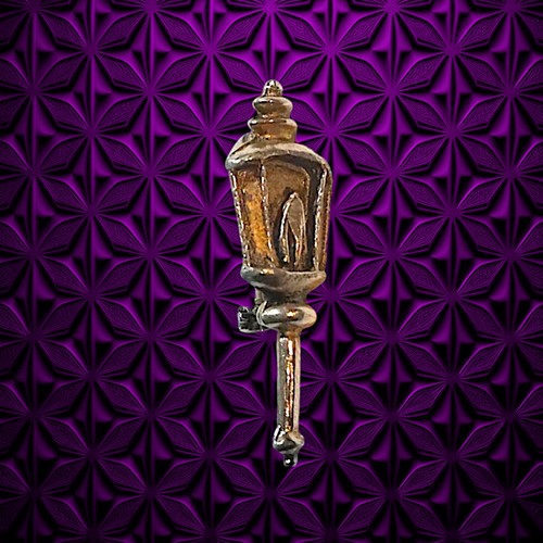 Vintage lapel pin lamp - lapel, post