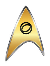 STAR TREK STRANGE NEW WORLDS USS ENTERPRISE DELTA SCIENCES PIN BADGE NEW!