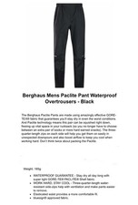 Berghaus Mens Paclite GORE-TEX Walking Hiking Overtrousers Size L (RRP £150) 