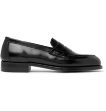 Grenson Bartlett Leather Penny Loafers UK 11.5 EU 45.5 Black RRP £395