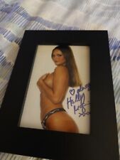 Signed Framed Holly McGuire Picture 8×4 UK Glamour Model Page 3 Nuts Zoo Loaded