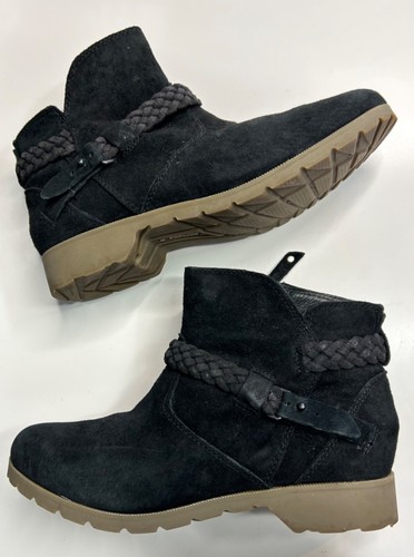 Teva black ladies boots suede - boots,