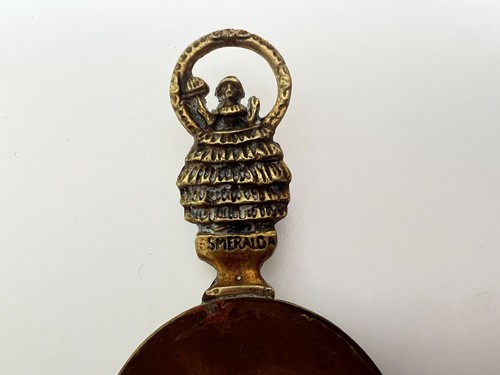 Antique brass souvenir tea - brass,