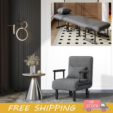 Folding Futon Chair Bed Single Sofa Bed Armchair 3 IN 1 Recliner Lounger Sleeper