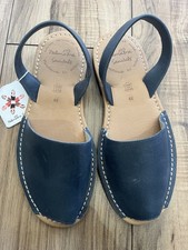 MIBO Palmaira de Menorca Blue Menorcan Avarcas EU39 UK 6 Slingback Flat Sandals