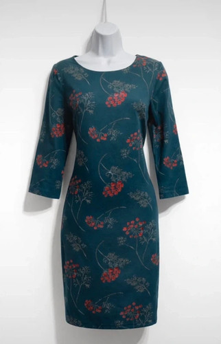 Seasalt teal floral dress - dress, –