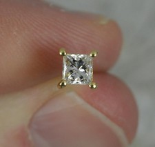 18ct Gold and Princess Cut