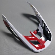 Fox Racing (Adult) V2 MX Helmet Peak - Paddox White/Black/Red (Large)