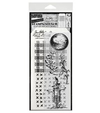 Stampers Anonymous Tim Holtz  Stamps + Stencil The Scarecrow  THMM170