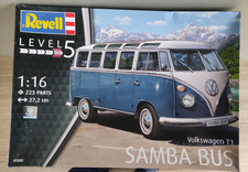 Boxed 1/16 scale Revell 07009 Volkswagen T 1 Samba Bus model kit, Sealed Box
