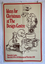 Exhibition Poster - Ideas For Christmas  Design Centre -  Original  70s    #2110