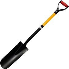 Drainage Drain Spade Fibreglass D Handle Post Hole Trench 1080mm Shovel Tool