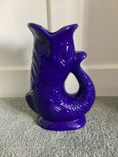 Brand New Blue Ceramic Gluggle
