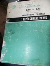 NORTON VILLIERS C10 / C,12 INDUSTRIAL ENGINES REPLACEMENT PARTS BOOK 1967...