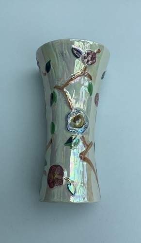 Arthur wood floral lustre vase - wood,