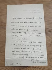 1915 Letter from Rector of
