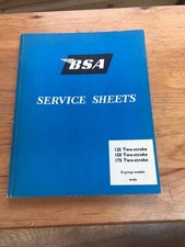 BSA BANTAM Service Sheets D1