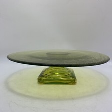Vintage Yellow Green Glass