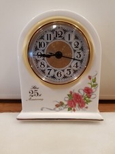 Royal crown Dutchy Mantle Clock (New Clock Insert Fitted)  H12cm X W10cm Vgc