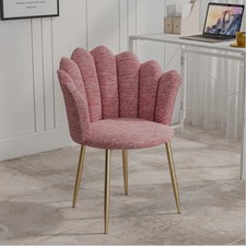 Velvet Armchair with Gold Legs