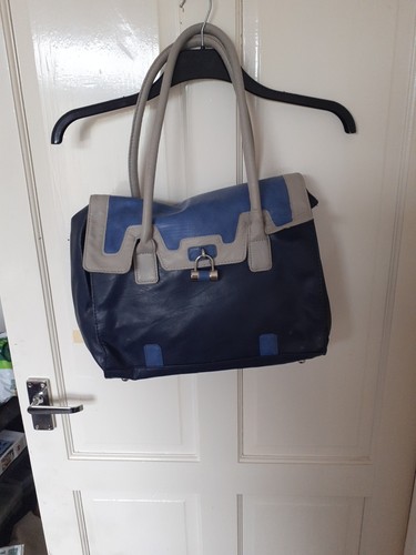 Ladies blue handbag - blue,