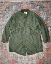 Vtg 1985 US Army Cold Weather Fishtail M-65 Parka W/ Liner So-Sew Scooter M+