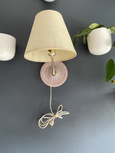Vintage pink glass wall - pink,