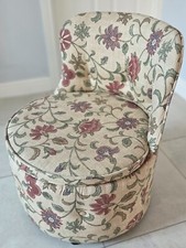 small round floral tub chair