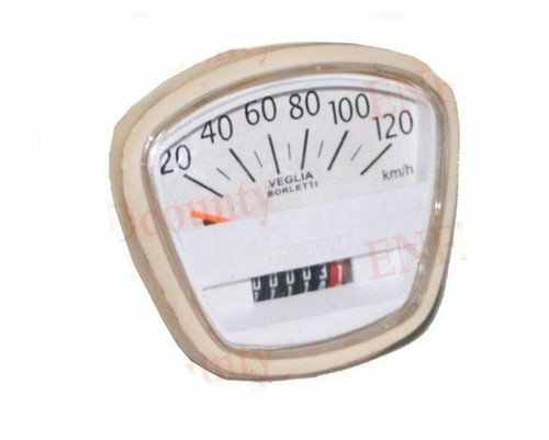 White face speedometer 120kph - white,