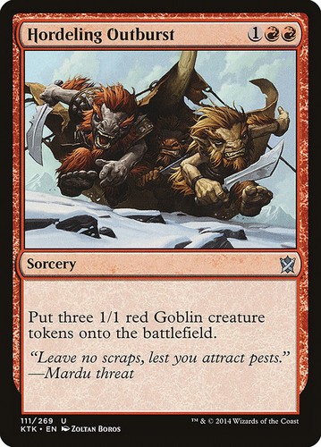 Mtg hordeling outburst - hordeling, [khans