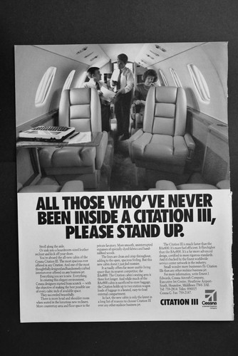 Vintage 1989 cessna citation - vintage,