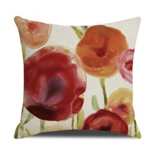 18" Red Crimson Poppy Floral