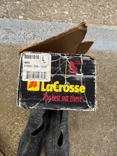 Lacrosse rubber boots large - rubber,
