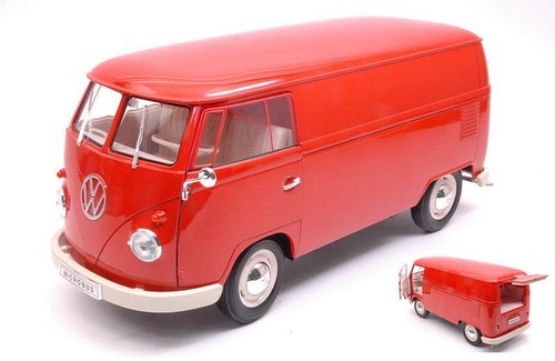 1963 volkswagen van red - t1,