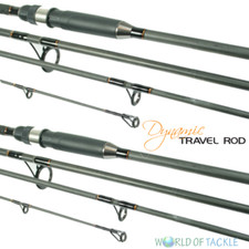 2 x Carp Fishing Travel Rod 11ft 3.3M 2.75 TC 4pc Piece Carbon NGT DYNAMIC