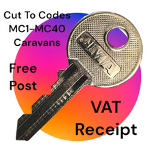 2x 'MC' CARAVAN KEYS CUT TO