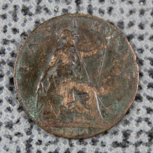 Farthing 1916 penny - penny, george