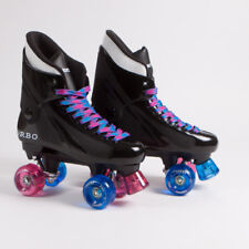 Ventro Pro Turbo Quad Roller Skate, Turbo 33 Style - Mixed Pink/Blue Wheels