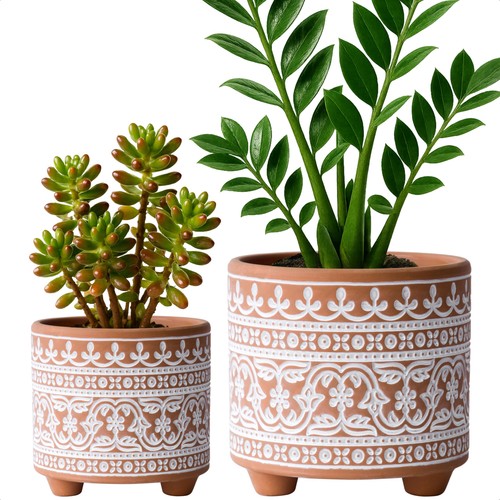 Terracotta planter pots set - pots,