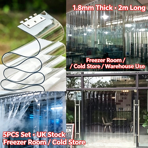 8mm pvc strip curtain 2m - strip,