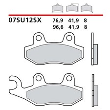 BREMBO REAR BRAKE PADS KIT FIT