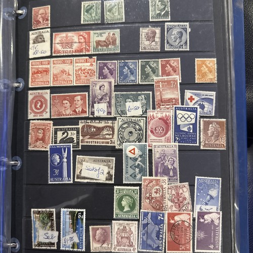 Stamp album with stamps - stamp,