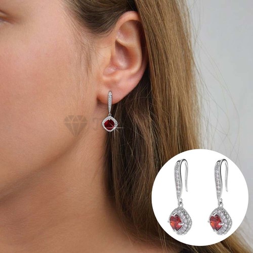 925 sterling silver red ruby - red,
