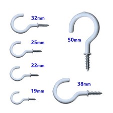 CUP/ HOOKS PVC ( WHITE )