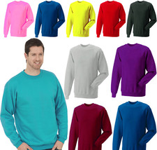 Men's Sweatshirt Size XS to 6XL Premium Plain Crew Neck Fleece Inner