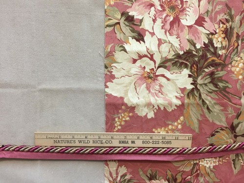 Fabric craft remnants - remnants, floral