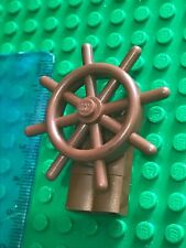 Lego - BROWN Steering Wheel for Pirate Ship / Galleon