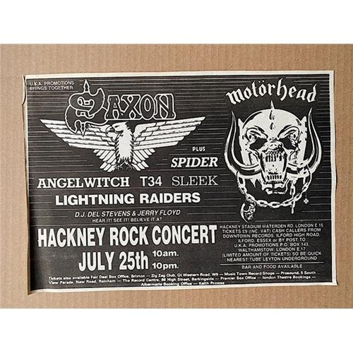 Motorhead saxon hackney - hackney, rock