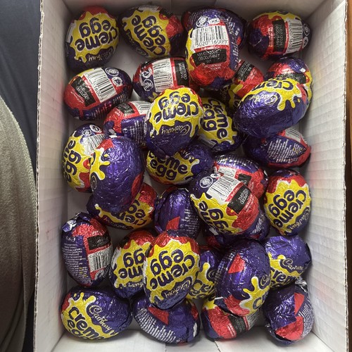 Box cream eggs - box,