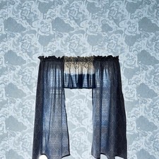 blue oriental kitchen curtains